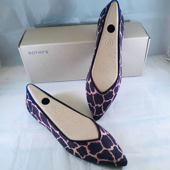 Rothy's VIOLET GIRAFFE Women Size 11,11.5 - Picture 2 of 11